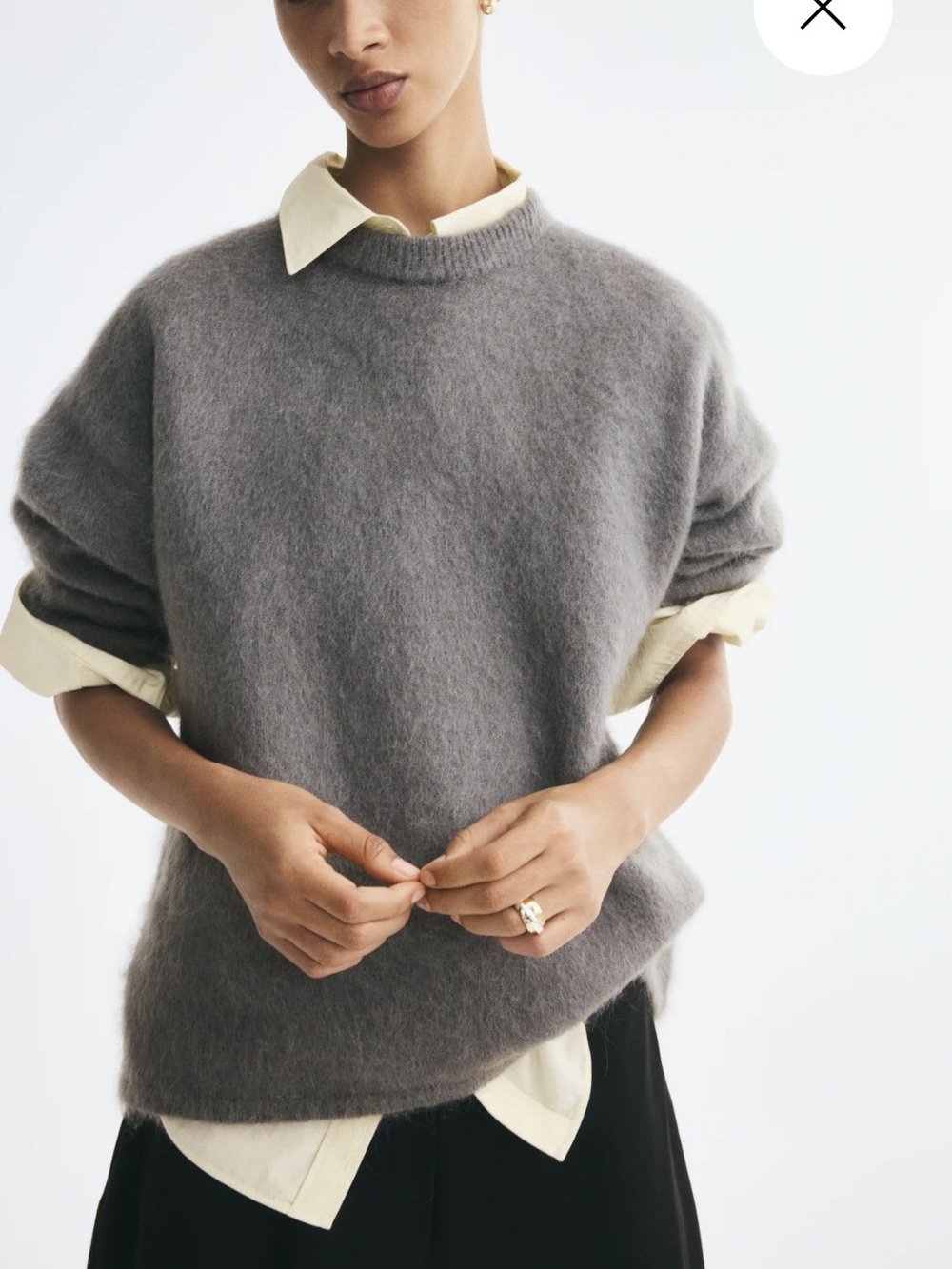 H&M EDITION wool/mohair blend sweater size S